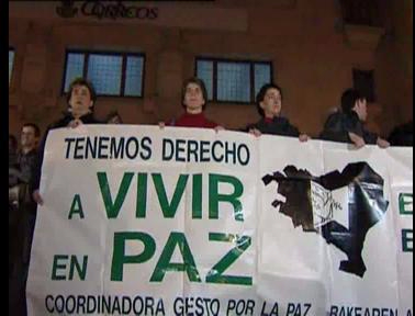 Concentración silenciosa de Gesto por la Paz